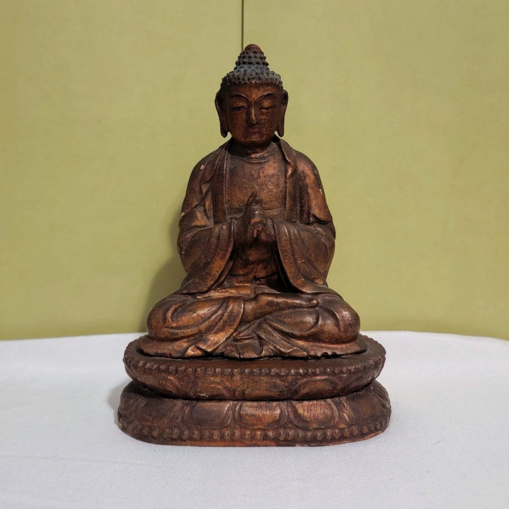 *SOLD* Antique 18th Century Chinese Handcarved Wooden Buddha *RARE*